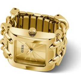 GUESS GUESS Rectangle Sunray Dial Ring Watch, 20mm