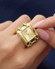 GUESS GUESS Rectangle Sunray Dial Ring Watch, 20mm - 4