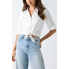 GUESS GUESS Reeya Tie Front Poplin Shirt