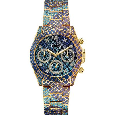 GUESS GUESS Serpentina Python Pattern Bracelet Watch, 38mm