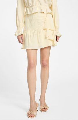 GUESS GUESS Shaelo Gauze Ruffle Miniskirt
