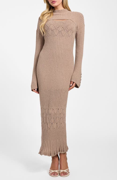 GUESS GUESS Shinju Bouclé Maxi Dress & Shrug Set