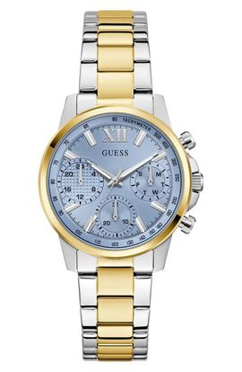 GUESS GUESS Two-Tone Multifunction Bracelet Watch, 36mm