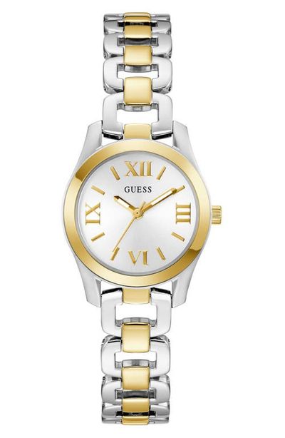 GUESS GUESS Veda Two-Tone Bracelet Watch, 28mm