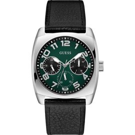 GUESS GUESS Xander Leather Strap Watch, 40.5mm