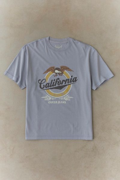 GUESS JEANS GUESS JEANS California Graphic Tee in Blue, Men's at Urban Outfitters