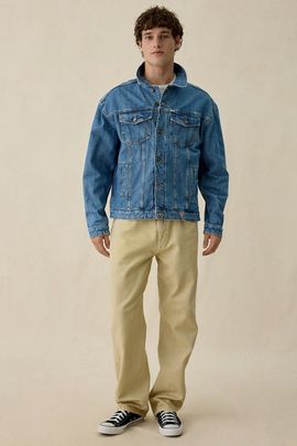 GUESS JEANS GUESS JEANS G18 Relaxed Canvas Pants in Herb Tan, Men's at Urban Outfitters