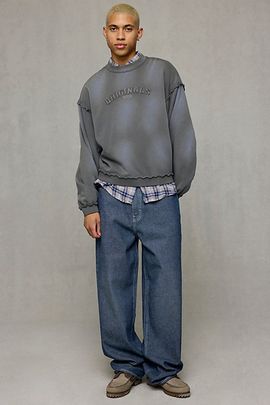 GUESS JEANS GUESS JEANS G20 Baggy 5-Pocket Jeans in Vintage Denim Dark, Men's at Urban Outfitters