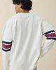 GUESS JEANS GUESS JEANS Long Sleeve Hockey Jersey Tee in White, Men's at Urban Outfitters - 2