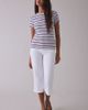 GUESS JEANS GUESS JEANS Star Embroidered Graphic Striped Rib Tee in Blue, Women's at Urban Outfitters - 4