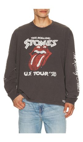 Guess Jeans Guess Jeans x Rolling Stones Oversized Long Sleeve Tee