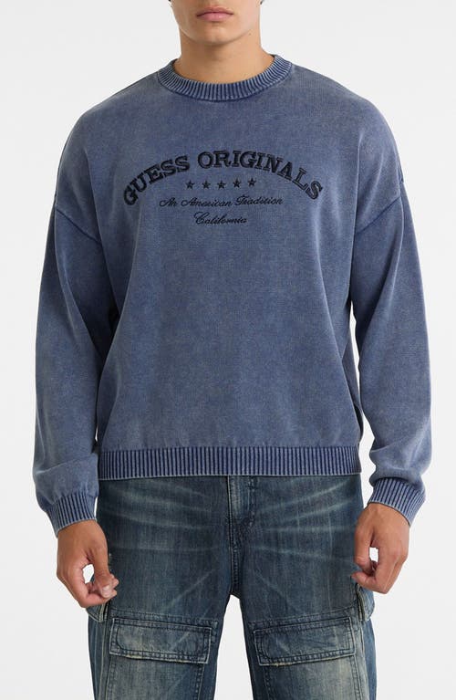GUESS ORIGINALS GUESS ORIGINALS Originals Logo Boxy Organic Cotton Sweater