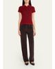 Guest in Residence Cashmere Waffle-Stitched Shrunken Polo Sweater - 2