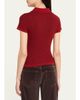 Guest in Residence Cashmere Waffle-Stitched Shrunken Polo Sweater - 3