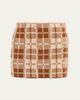 Guest in Residence Fringe Plaid Mini Skirt - 1