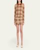 Guest in Residence Fringe Plaid Mini Skirt - 2