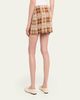 Guest in Residence Fringe Plaid Mini Skirt - 3