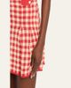 Guest in Residence Gingham Pleated Mini Skirt - 5