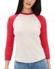 Guest in Residence Guest in Residence Cashmere Baseball Tee Cream/Scarlet - 1