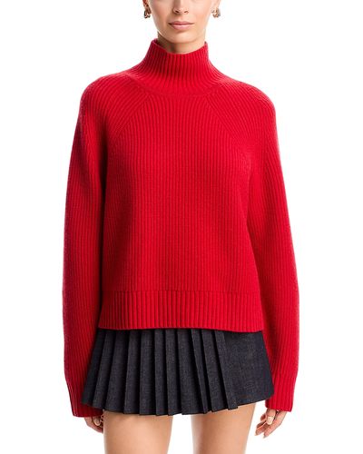 Guest In Residence Guest in Residence Cashmere Cropped Rib Turtleneck Sweater