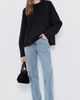 Guest in Residence Guest in Residence Cozy Crew Cashmere Pullover Black - 5