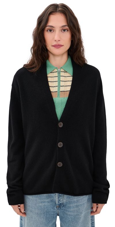 Guest in Residence Guest in Residence Everywear Cashmere Cardigan Black