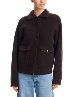 Guest In Residence Guest in Residence Felted Wool Cashmere Bomber Jacket