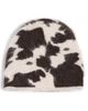 Guest in Residence Guest in Residence Grizzly Cowhide Beanie OATMEAL/BURNT COCOA One - 1