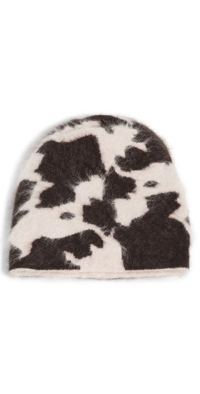 Guest in Residence Guest in Residence Grizzly Cowhide Beanie OATMEAL/BURNT COCOA One