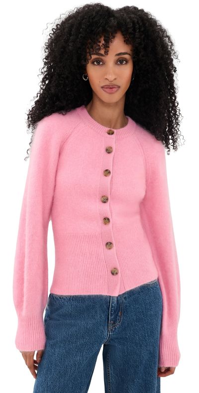 Guest in Residence Guest in Residence Grizzly Sculpted Cashmere Cardigan Sprinkle