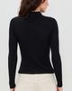 Guest in Residence Guest in Residence Long Sleeve Cashmere Shrunken Polo Black - 3
