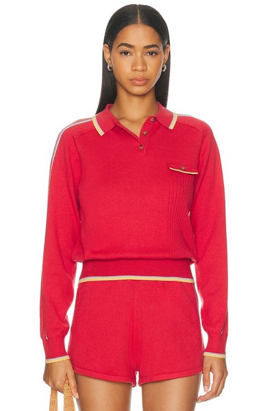 Guest In Residence Guest In Residence Relay Polo Top