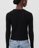 Guest in Residence Guest in Residence Shrunken Crew Cashmere Sweater Black - 3