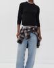 Guest in Residence Guest in Residence Shrunken Crew Cashmere Sweater Black - 5