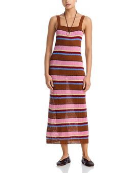 Guest In Residence Guest in Residence Striped Ribbed Dress