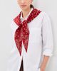 Guest in Residence Guest in Residence The Wild Rag Triangle Scarf Carmine/Butter One - 3