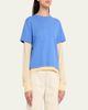 Guest in Residence Layered Cotton-Cashmere Tee - 4