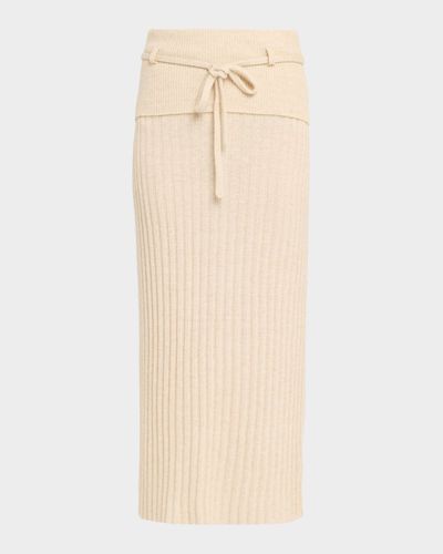 Guest in Residence Lia Low-Rise Cashmere-Blend Skirt