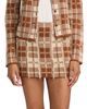 Guest in Residence Women's Fringe Plaid Silk-Linen Miniskirt - 3