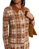 Guest in Residence Women's Fringe Plaid Silk-Linen Shirt - 6