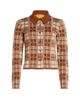 Guest in Residence Women's Fringe Plaid Silk-Linen Shirt - 8
