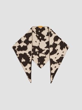 Guest in Residence Women's Grizzly Cowhide Wild Rag Cashmere Scarf