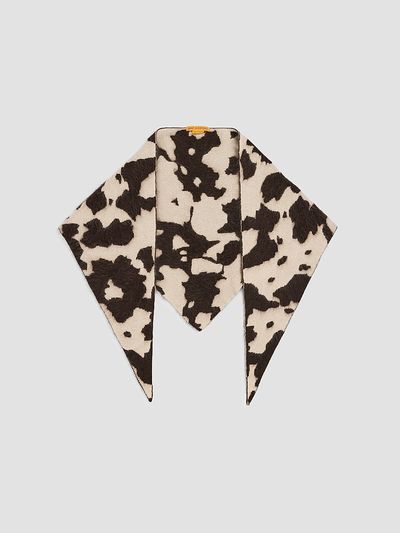 Guest in Residence Women's Grizzly Cowhide Wild Rag Cashmere Scarf