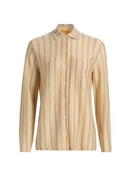Guest in Residence Women's Showtime Fine Stripe Cashmere Shirt