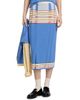 Guest in Residence Women's Striped Silk-Linen Midi-Skirt - 3