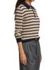 Guest in Residence Women's Striped Silk-Linen Track Polo Shirt - 4