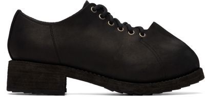 Guidi Guidi Black 2091 Leather Rhino Toe Derbys