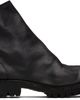 Guidi Guidi Black 796LVX Leather Side Zip Top-Ankle Boots - 1
