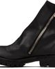 Guidi Guidi Black 796LVX Leather Side Zip Top-Ankle Boots - 3