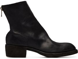 Guidi Guidi Black 796Z Leather Back Zip Top-Ankle Boots